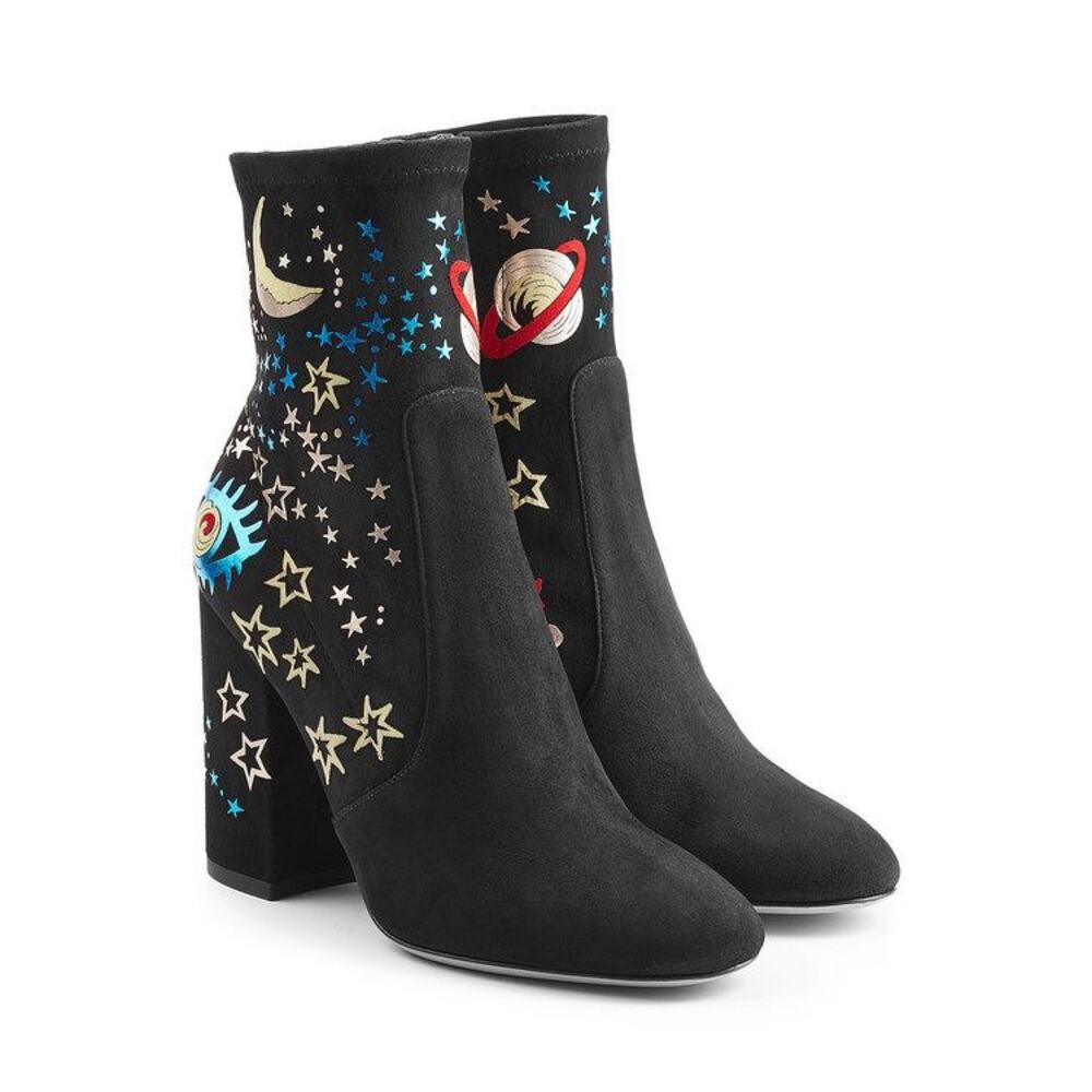 Valentino Garavani 'Astro Couture' Booties in Black Suede Women's Size EU 36.5 - Picture 13 of 13